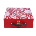 Leather Handle Jewelry Box Custom Printing Gift Display Package Box Candy Jewelry Cosmetic Packing Cardboard Paper Box